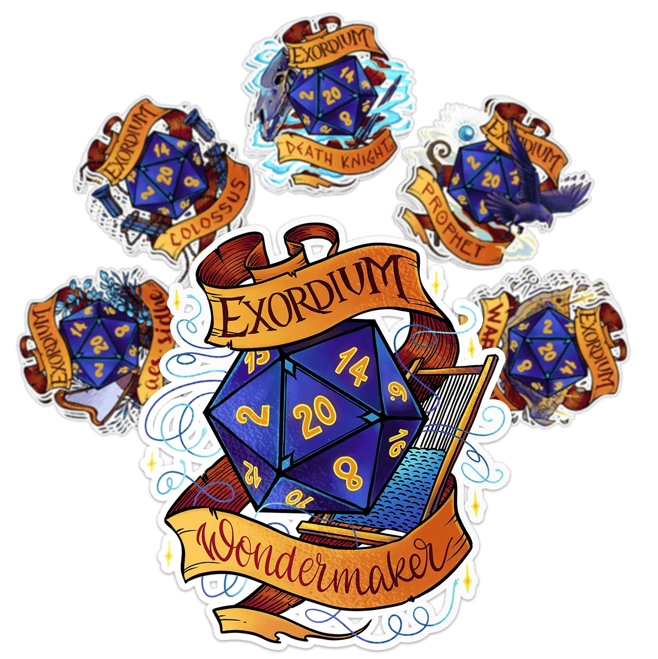Mythic Path Stickers (Vinyl)